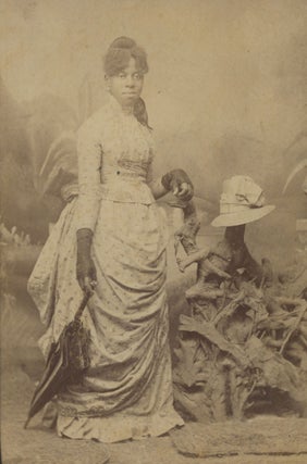 Item #List1739 Cabinet Card Photograph of an African-American Woman, c. 1880s- 1890s....