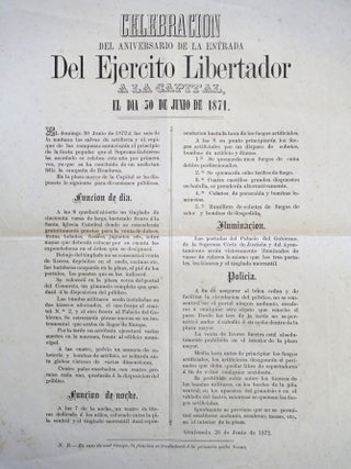 Item #List1815 Celebracion Del Aniversario De La Entrada Del Ejercito Libertador El Dia 30 De...