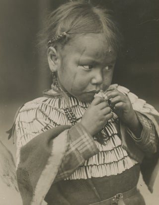 Portraits of Little Holy Flower, Hold His Hand, and Come in Camp, Three American Indian Child Performers at the ‘Red Man Spectacle,” Earl’s Court, 1909.