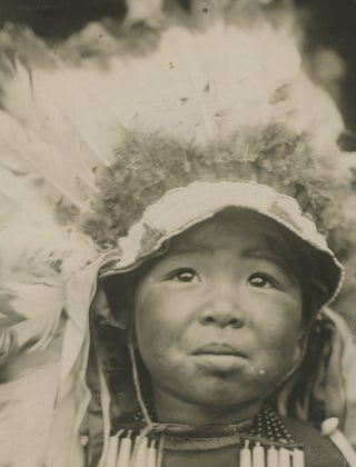 Portraits of Little Holy Flower, Hold His Hand, and Come in Camp, Three American Indian Child Performers at the ‘Red Man Spectacle,” Earl’s Court, 1909.