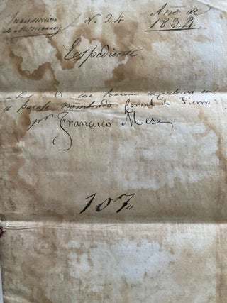 Gold-Rush-era Archive of Surveyor Edward Williams, including Thirteen Letters Written from Monterey in 1850, a Transcribed Copy of a Mexican Land Grant from 1834, and Notes Relating to his Work as a Surveyor.