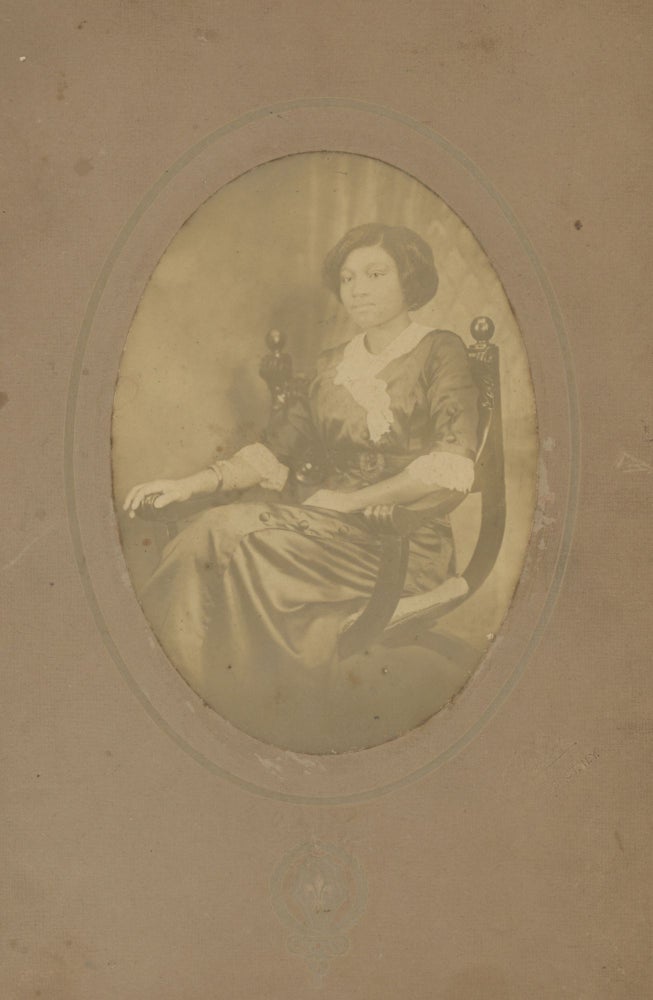 Item #List2003 Photograph of a Seated Woman, c. 1910s. African-American Photographers - New York, Walter Baker.