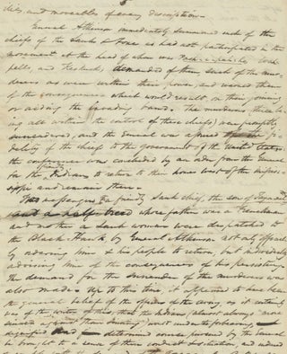Item #List2016 Holograph Manuscript of “The Expedition Against the Sauk and Fox Indians,...