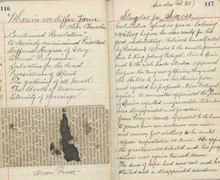 Item #List2036 Journal Kept by Christian N. Lund, Danish Immigrant and Elder in the Church of...
