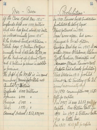 Journal Kept by Christian N. Lund, Danish Immigrant and Elder in the Church of Latter Day Saints, 1910-1921.
