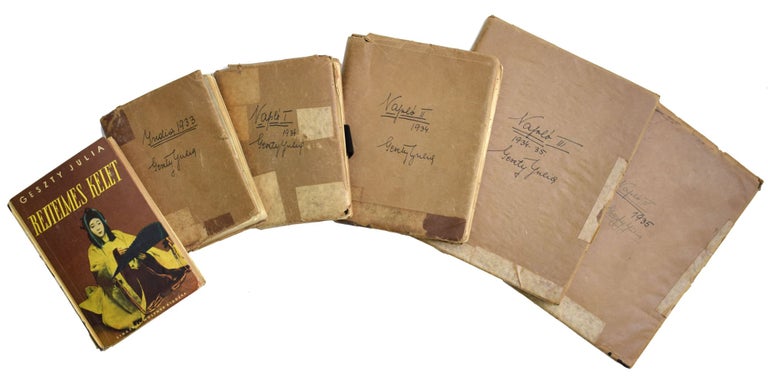 Item #List2050 Extensive Series of Journals Kept by Julianna Geszty, Hungarian Multilingual Author and Traveler, During her Travels Throughout Asia and Africa, 1933-1935. Women - Travel - Hungary - Asia, Africa - 1930s.