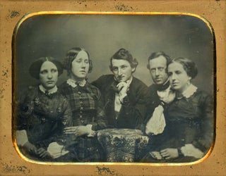 Item #List2204 Half Plate Daguerreotype of Elihu Burritt and Friends, c. 1850. Elihu Burritt,...
