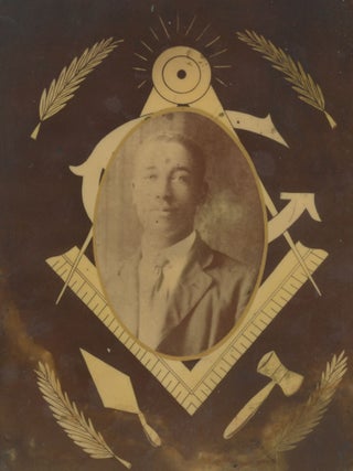 Item #List2410 Laminated Tintype Portrait of an African-American Man with the Prince Hall...