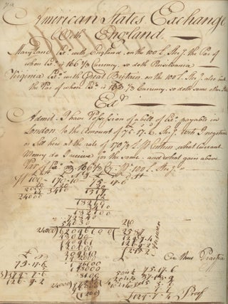 Item #List2432 18th-century American Schoolboy’s Computation Notebook, Kept by Joseph Brewer of...