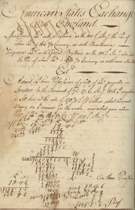 Item #List2432 18th-century American Schoolboy’s Computation Notebook, Kept by Joseph Brewer of...
