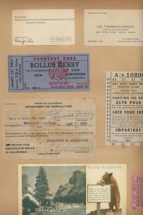 Item #List2449 A Charming Scrapbook Documenting the Car-Buying Voyage of Albert Tyau from...