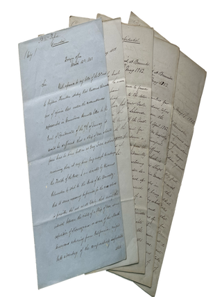 Item #List2521 Collection of Reports Addressed to Peter McQuhae From Various Figures in the...