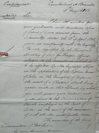 Collection of Reports Addressed to Peter McQuhae From Various Figures in the British Foreign Office, on Subjects Including an Imminent Filibustering Attack on Cuba by a Pro-Slavery Organization from the Unted States; the Movements of a Slave Trading Brig’s Fishing Rights, Relations to Spain And Other Issues of Pressing Importance to British Interests in the Caribbean.