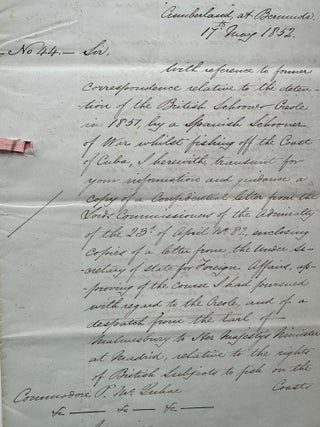 Collection of Reports Addressed to Peter McQuhae From Various Figures in the British Foreign Office, on Subjects Including an Imminent Filibustering Attack on Cuba by a Pro-Slavery Organization from the Unted States; the Movements of a Slave Trading Brig’s Fishing Rights, Relations to Spain And Other Issues of Pressing Importance to British Interests in the Caribbean.