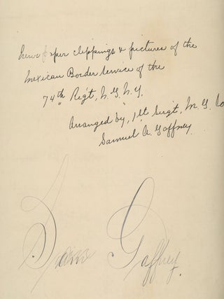 Scrapbook Documenting the Mexican Border Service Campaigns of 1916-1917, with an Unrecorded Map of the Campaign in Hidalgo County in 1916.