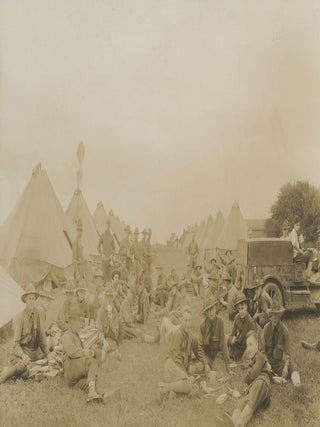 Scrapbook Documenting the Mexican Border Service Campaigns of 1916-1917, with an Unrecorded Map of the Campaign in Hidalgo County in 1916.