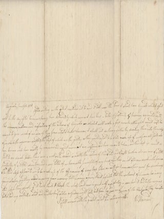 A Letter Written from Augusta, Georgia, Describing the Author’s Voyage from Boston to Augusta, Georgia in 1818.