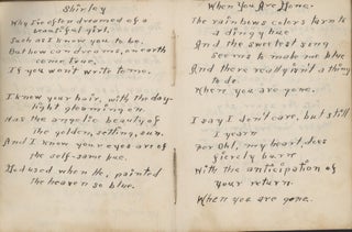 Poems by a Young Civilian Conservation Corps Member, Mainly about Life at The CCC’s Fort Knox Camp.