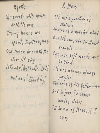 Poems by a Young Civilian Conservation Corps Member, Mainly about Life at The CCC’s Fort Knox Camp.
