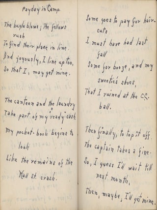 Poems by a Young Civilian Conservation Corps Member, Mainly about Life at The CCC’s Fort Knox Camp.