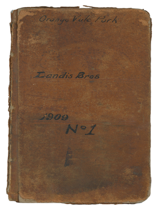Item #List2829 Notebook Belonging to California Civil Engineer Charles W. Landis, with Notes...