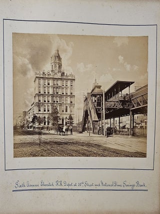 Photo Album Documenting an Irish Tourist's Trip to New York City in 1886.