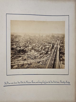 Photo Album Documenting an Irish Tourist's Trip to New York City in 1886.