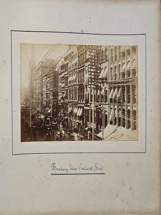 Photo Album Documenting an Irish Tourist's Trip to New York City in 1886.