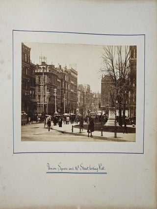 Photo Album Documenting an Irish Tourist's Trip to New York City in 1886.
