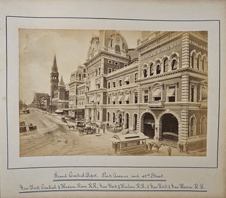 Photo Album Documenting an Irish Tourist's Trip to New York City in 1886.