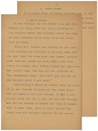Archive of an Amateur Historian’s Writings on Small-Town Ohio History, Including His Family’s Settler Story and His Experience Teaching in Appalachian Ohio, and His Short Fiction Inspired by the Region.
