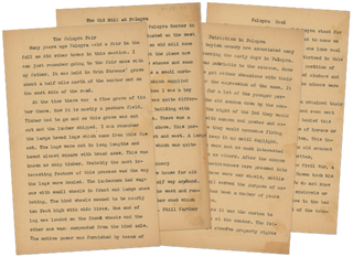 Archive of an Amateur Historian’s Writings on Small-Town Ohio History, Including His Family’s Settler Story and His Experience Teaching in Appalachian Ohio, and His Short Fiction Inspired by the Region.