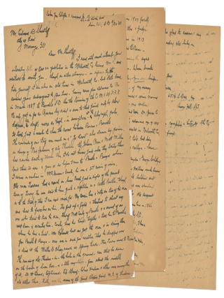Correspondence, Notes, and Photographs of Euro-American Settlers of South Dakota Concerning Life and Times in the Dakota Territory c. 1884 and an Incident in the Early Political History of the State of South Dakota c. 1891.