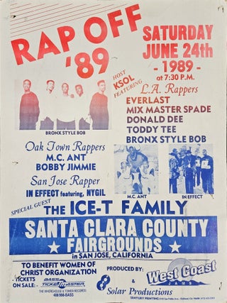 Item #List2880 “Rap Off ‘89” with the Ice-T Family. Concert Posters – Hip-Hop –...