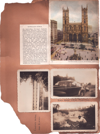 Scrapbook of an African-American Family’s 1947 Road Trip from New York Through Quebec’s Gaspé Peninsula.