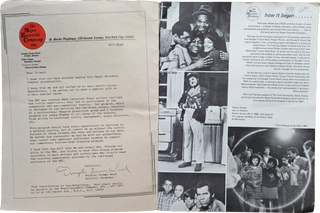 Booklet Advertising the Negro Ensemble Company’s Production of Joseph A. Walker’s The River Niger.