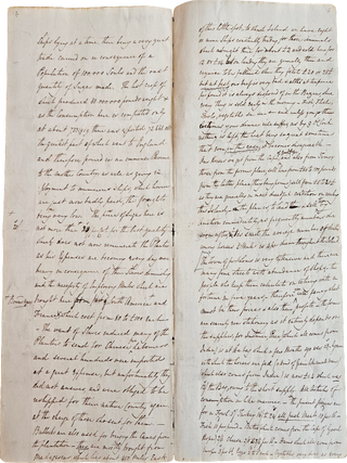 1830 Letter Written from Mauritius, Describing Economic and Social Conditions on the “Ebony Isle”.