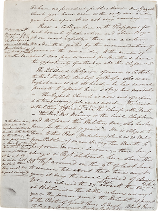 1830 Letter Written from Mauritius, Describing Economic and Social Conditions on the “Ebony Isle”.