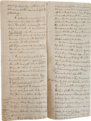 1830 Letter Written from Mauritius, Describing Economic and Social Conditions on the “Ebony Isle”.