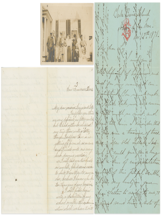 Item #List2932 Two 1871 Letters from the Bay Area with Descriptions of Oakland. California...
