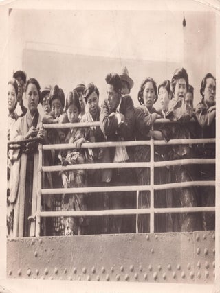 Item #List2955 Japanese “Picture Brides” Arriving in San Francisco, c. 1915....