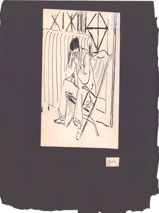Portfolio of Drawings and Memoir Documenting a Forty-Day Internment at Ellis Island While Fleeing Nazi Persecution in 1941.