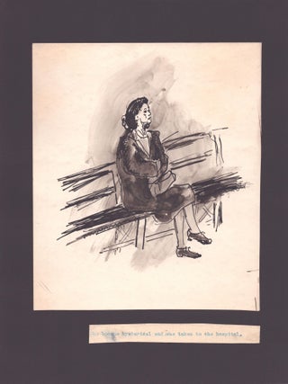 Portfolio of Drawings and Memoir Documenting a Forty-Day Internment at Ellis Island While Fleeing Nazi Persecution in 1941.