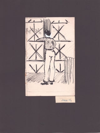 Portfolio of Drawings and Memoir Documenting a Forty-Day Internment at Ellis Island While Fleeing Nazi Persecution in 1941.