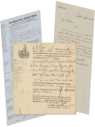 Logbook and Other Materials of William Higgins, Sea Captain from Bowdoinham, Maine, 1830–1898.