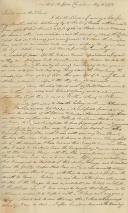Item #List2998 1793 Letter from Rev. Isaac Robbins to His Parents Concerning Smallpox, Attacks by...