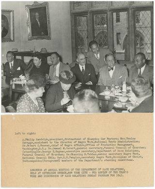 Item #List3004 Collection of Material Relating to African-American Sociologist George E....
