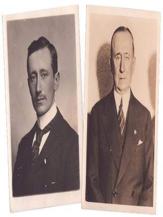 Seven Press Photographs of Italian Inventor Guglielmo Marconi, with a 1902 Article about Him from The Century Magazine.