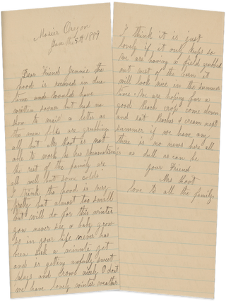 Letters to William H. Sharp, A Student at California Military Academy and Merchant in Oregon.