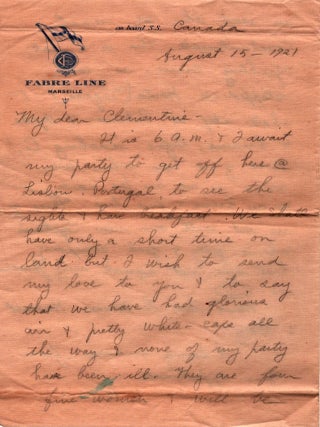 Letters Home from an American Professor Working in the Ottoman Empire in the Aftermath of World War I.